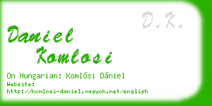 daniel komlosi business card